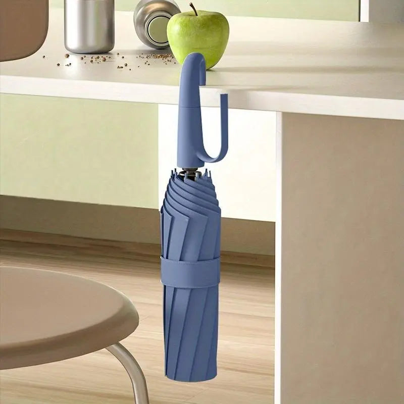 Compact Umbrella with Ring Grip – Automatic Folding Design