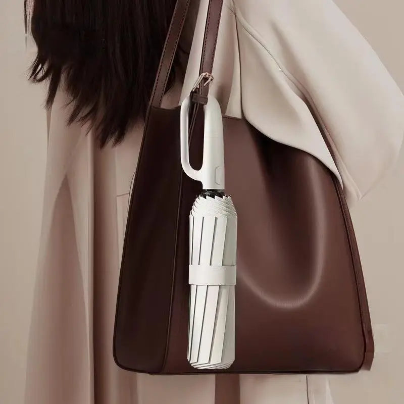 Compact Umbrella with Ring Grip – Automatic Folding Design