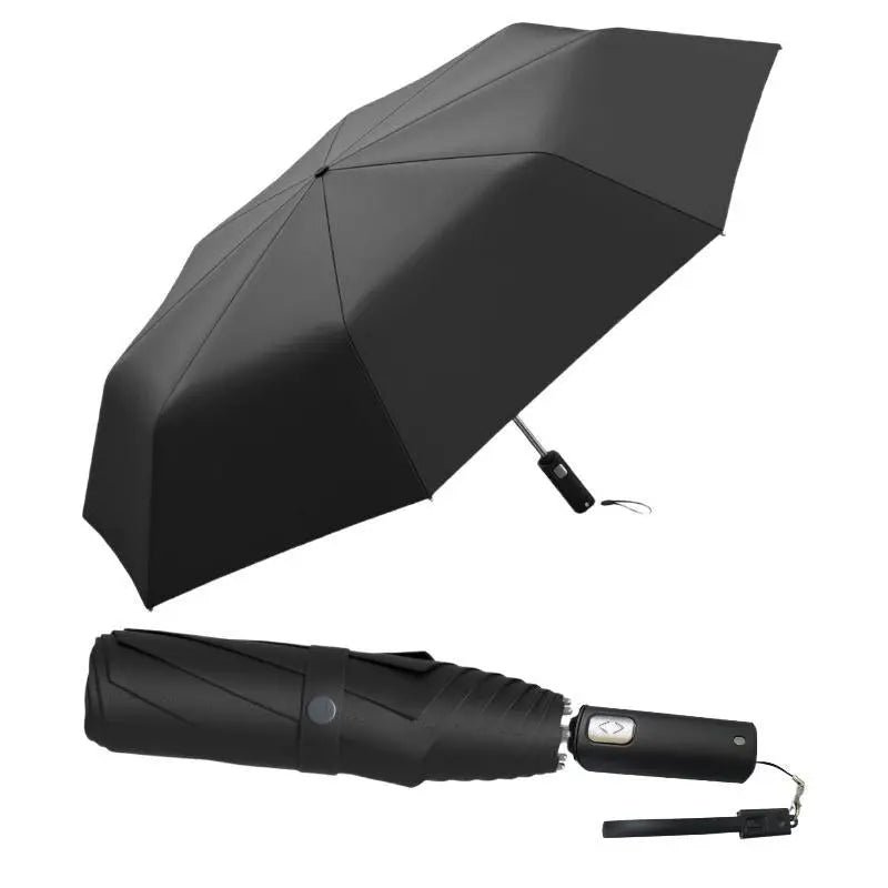 Compact Umbrella with Ring Grip – Automatic Folding Design