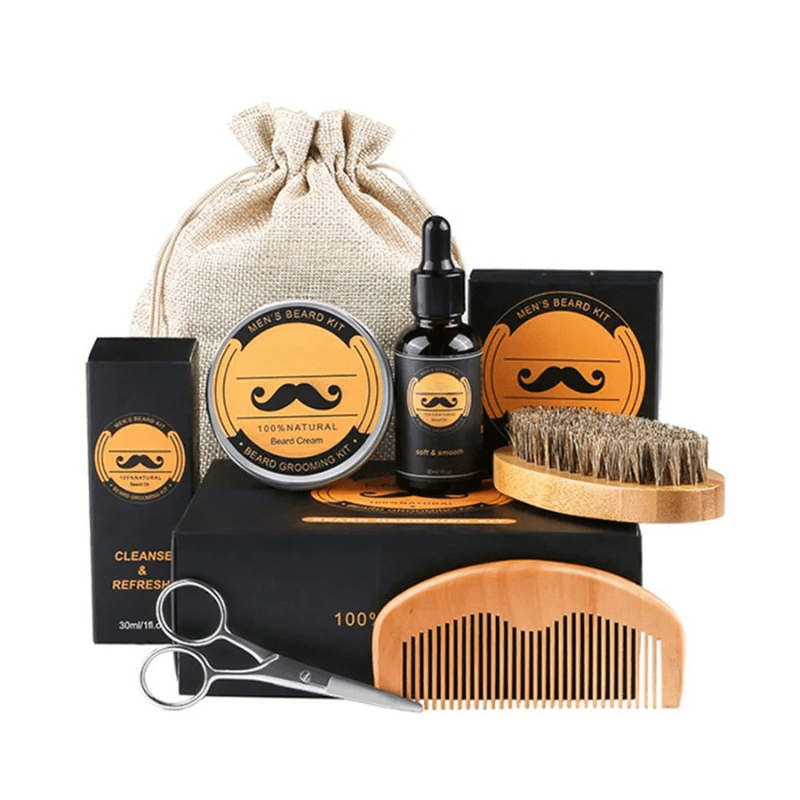Beard Growth Set Featuring Microneedling for Enhanced Beard Thickness