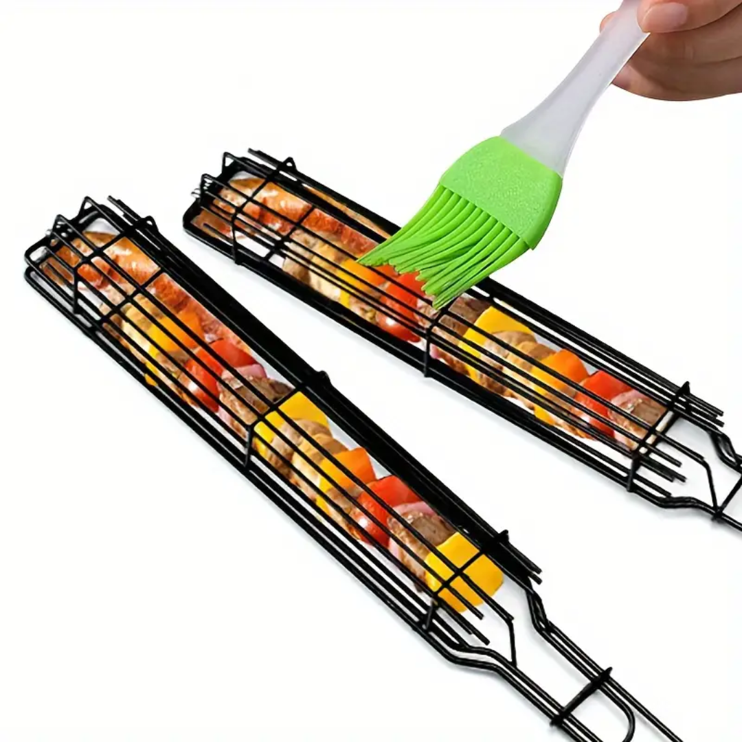 Ultimate Grill Basket for Kebabs & Veggies