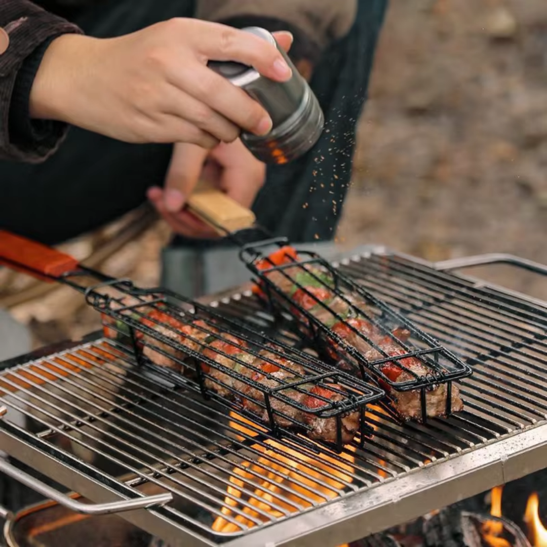 Ultimate Grill Basket for Kebabs & Veggies