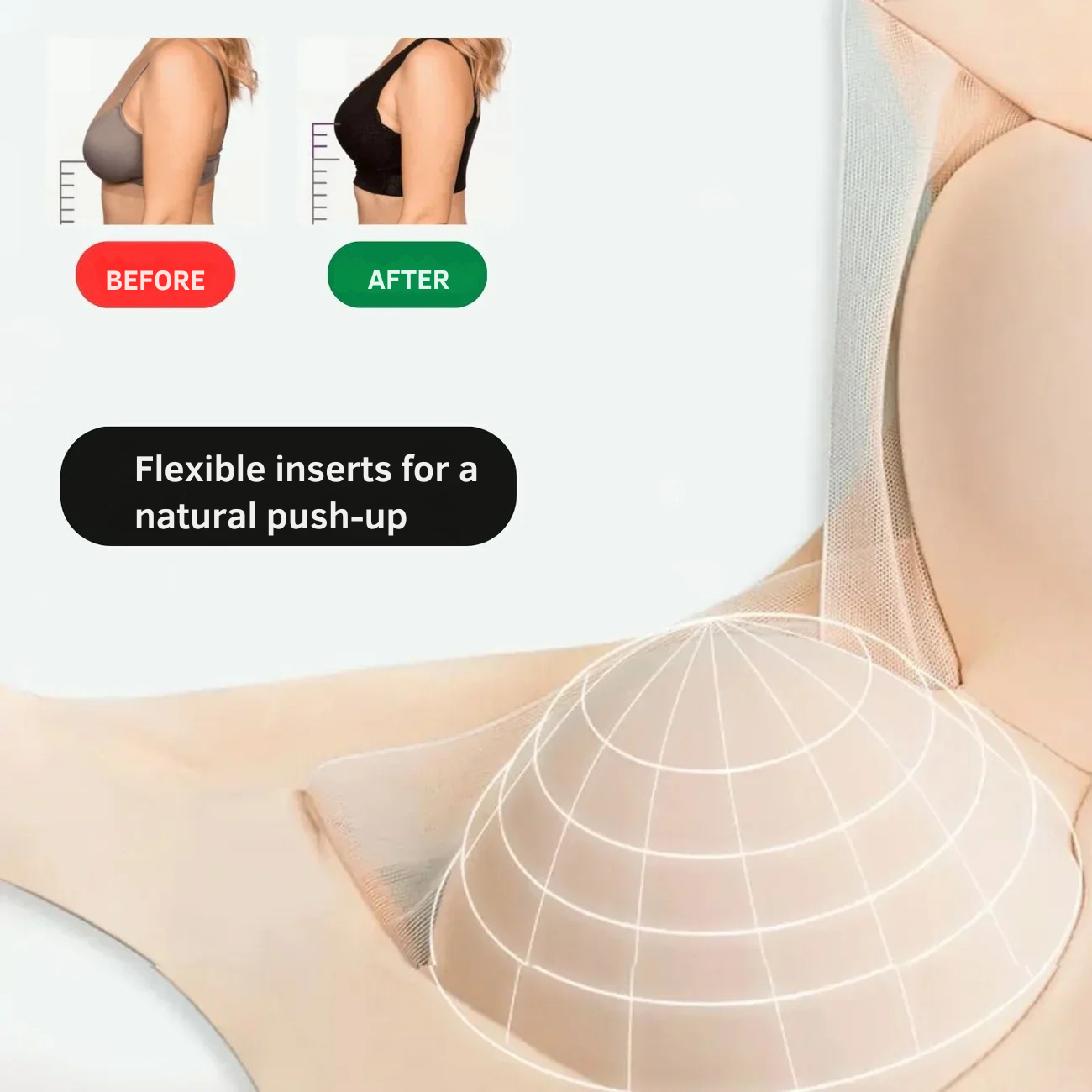 Seamless Comfort Bra without Underwire | Gentle Push-Up Support