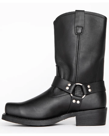 Men's Rugged Waterproof Boots with Stylish Harness Design
