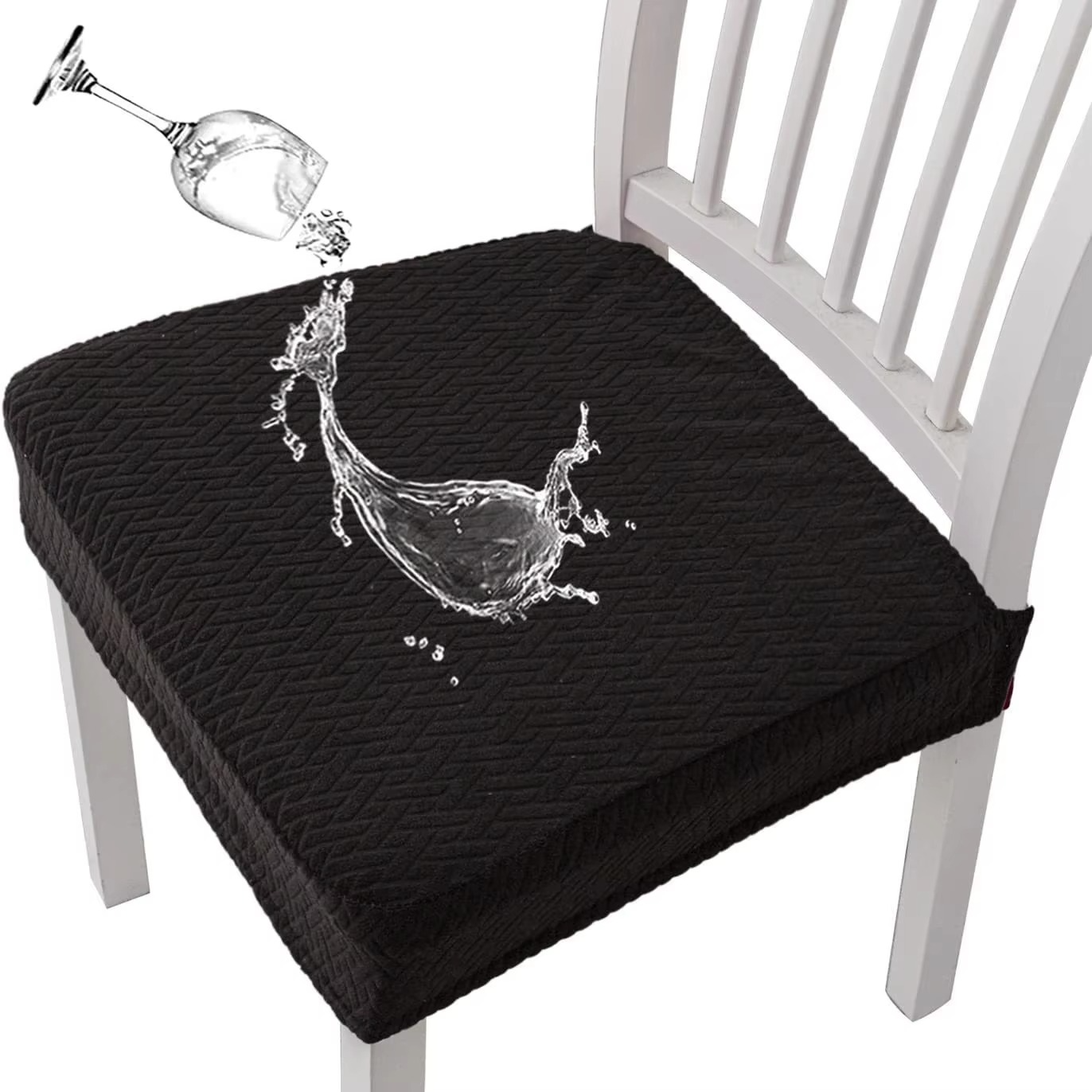Elegant Waterproof Chair Protectors – Stretchy Jacquard Covers for Dining Spaces