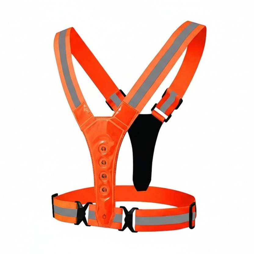 Versatile LED Safety Vest – Illuminate Your Nighttime Runs