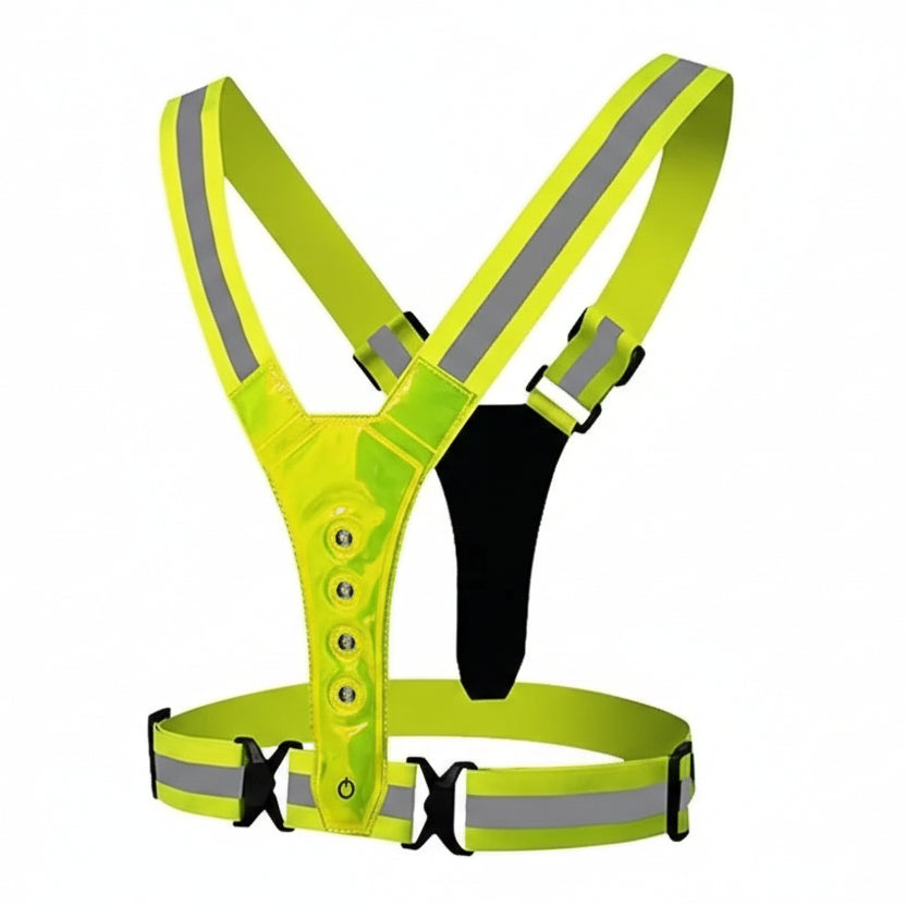 Versatile LED Safety Vest – Illuminate Your Nighttime Runs