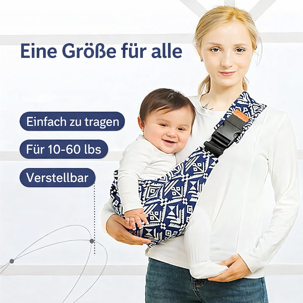 Adjustable Ergonomic Baby Sling with Shoulder Strap