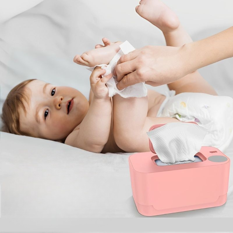 Portable Wipe Warmer with USB Power for Up to 80 Wipes