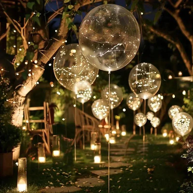 Balloon with 10 Pieces | Warm White Ambient Lighting | Battery Operated
