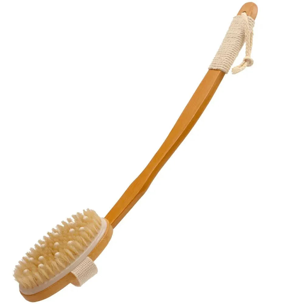 Foldable Bamboo Bath Brush for Scrubbing and Massage