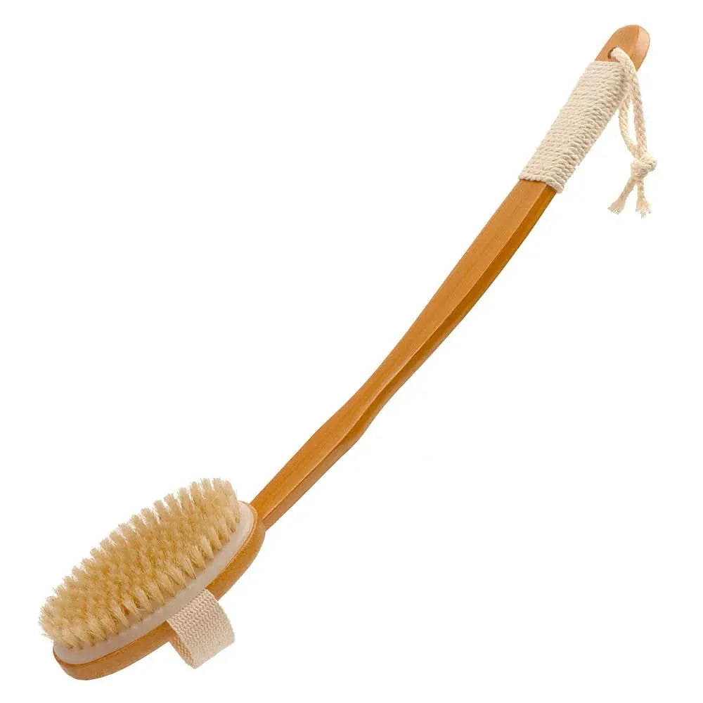 Foldable Bamboo Bath Brush for Scrubbing and Massage