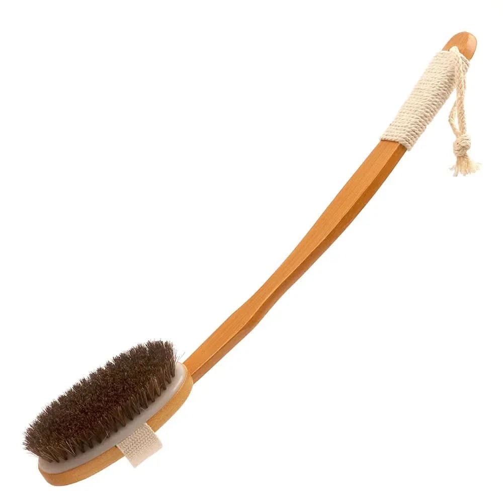 Foldable Bamboo Bath Brush for Scrubbing and Massage
