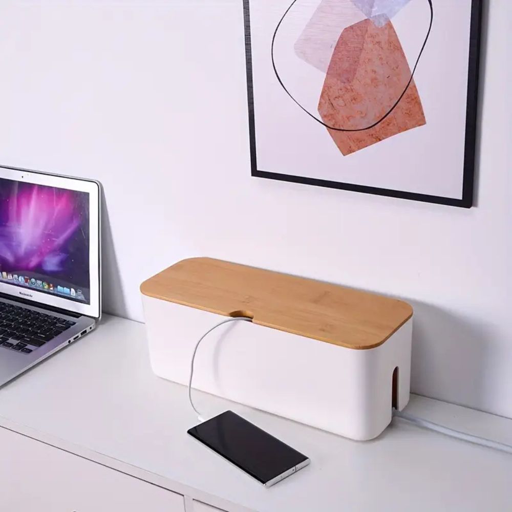 Natural Elegance Cable Organizer for Home and Office