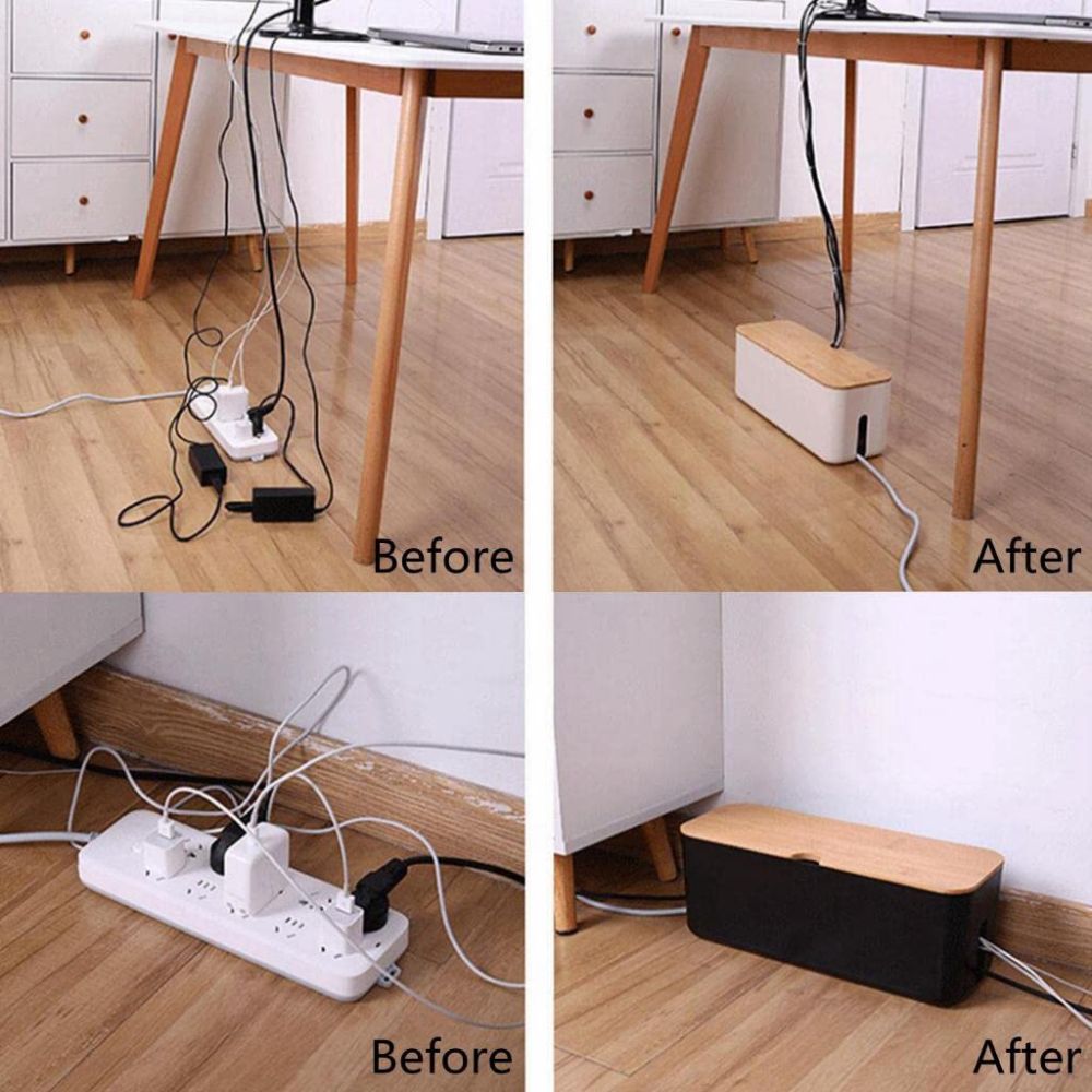 Natural Elegance Cable Organizer for Home and Office