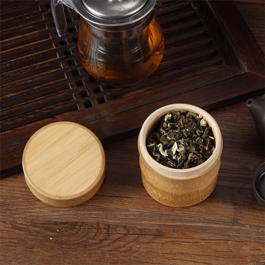 Eco-Friendly Bamboo Food Storage Jar with Lid - Multiple Sizes