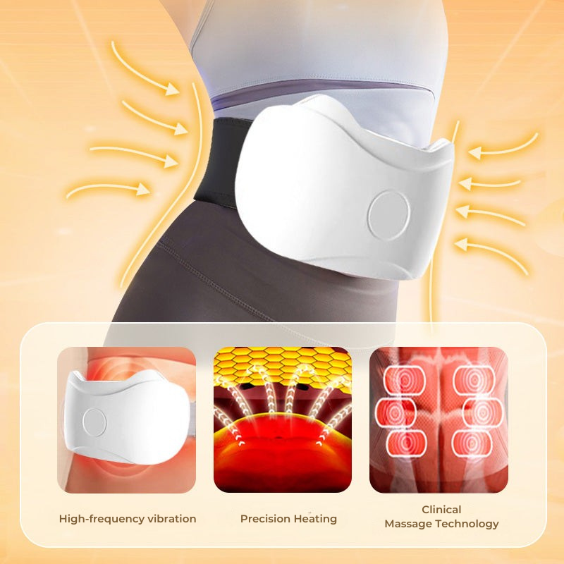 Abdominal Massage Device with Heat and Vibration – Aids Digestion