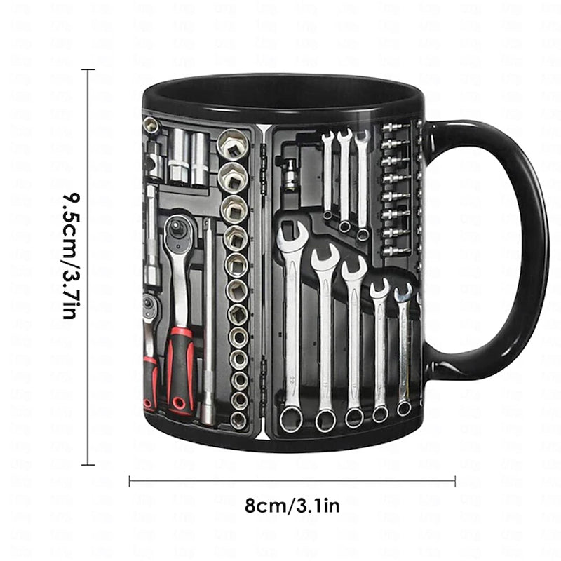 Mechanic Coffee Mug | Detailed Tool Print | Workman's Cup