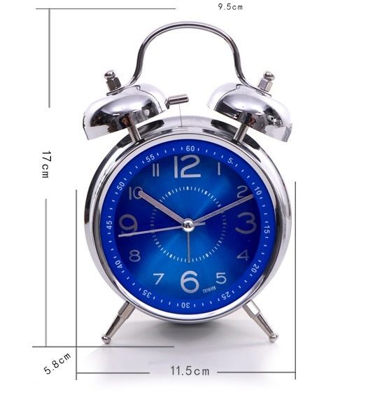 Timeless Oversized Twin Bell Alarm Clock with Vintage Flair