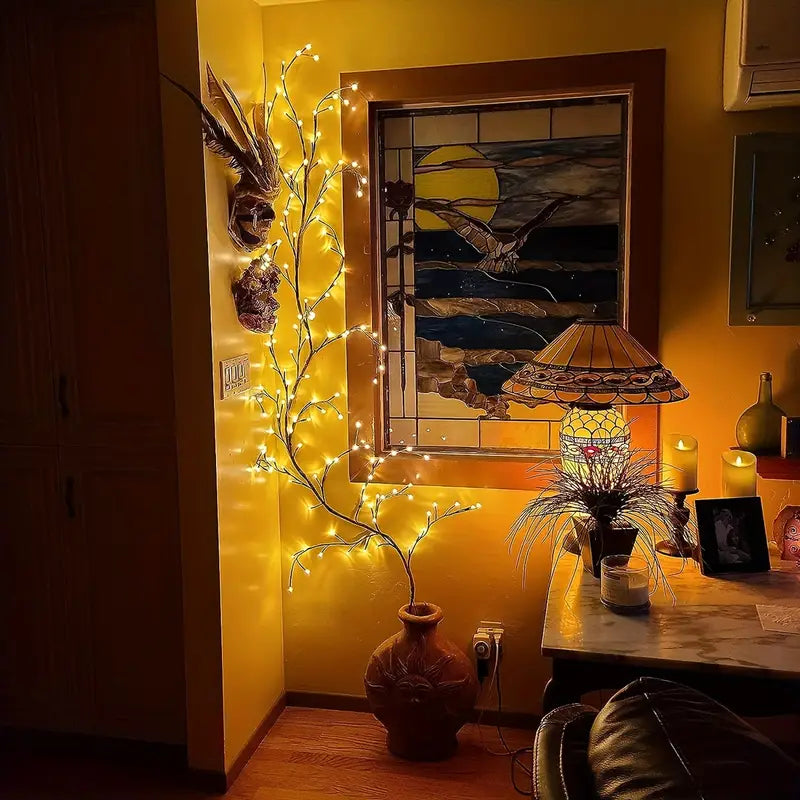 Artistic LED Branch Light – USB-Powered Decorative Lamp with 8 Settings