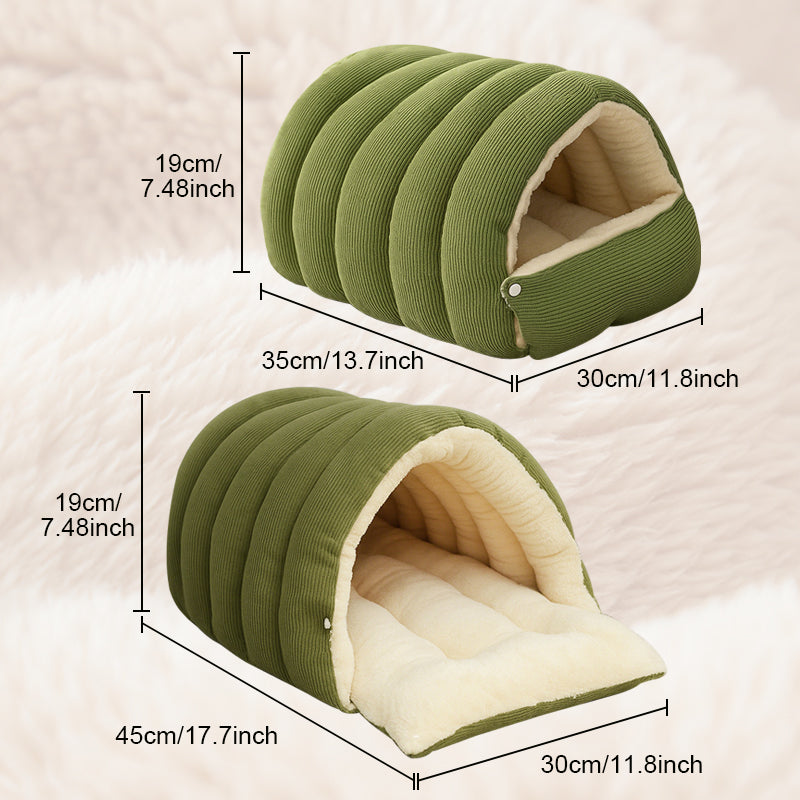 Pet Cave Bed | Cozy Retreat for Animals | Warm Fleece Dream