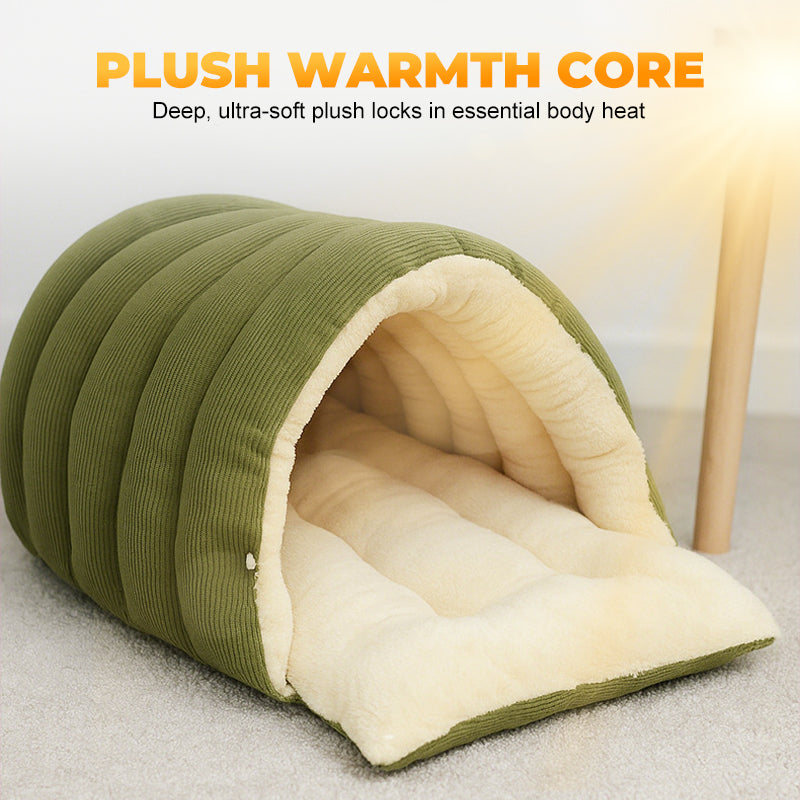 Pet Cave Bed | Cozy Retreat for Animals | Warm Fleece Dream