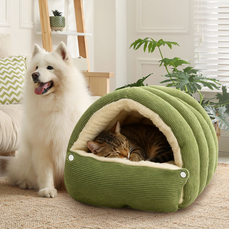 Pet Cave Bed | Cozy Retreat for Animals | Warm Fleece Dream