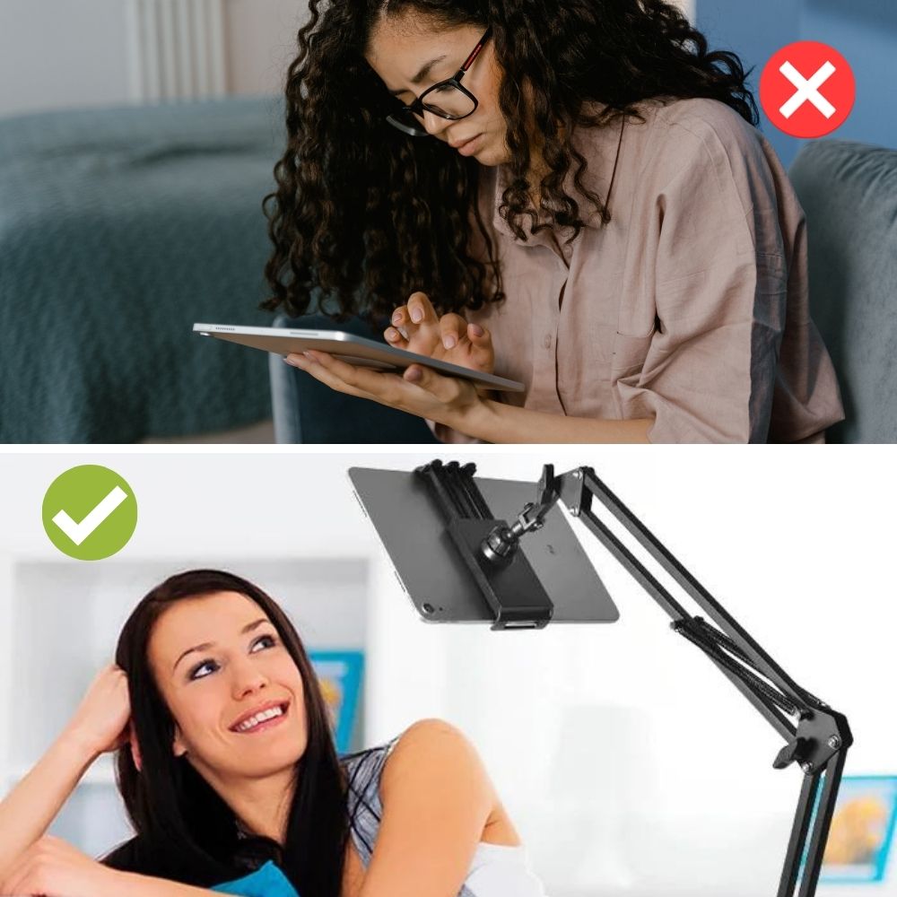 ErgoView Adjustable Tablet Stand for Effortless Viewing