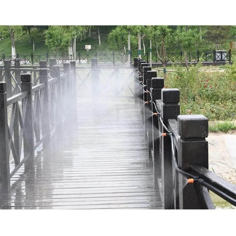 Irrigation System | Automatic Fine Mist Spray Device | Flexible Hose Guide