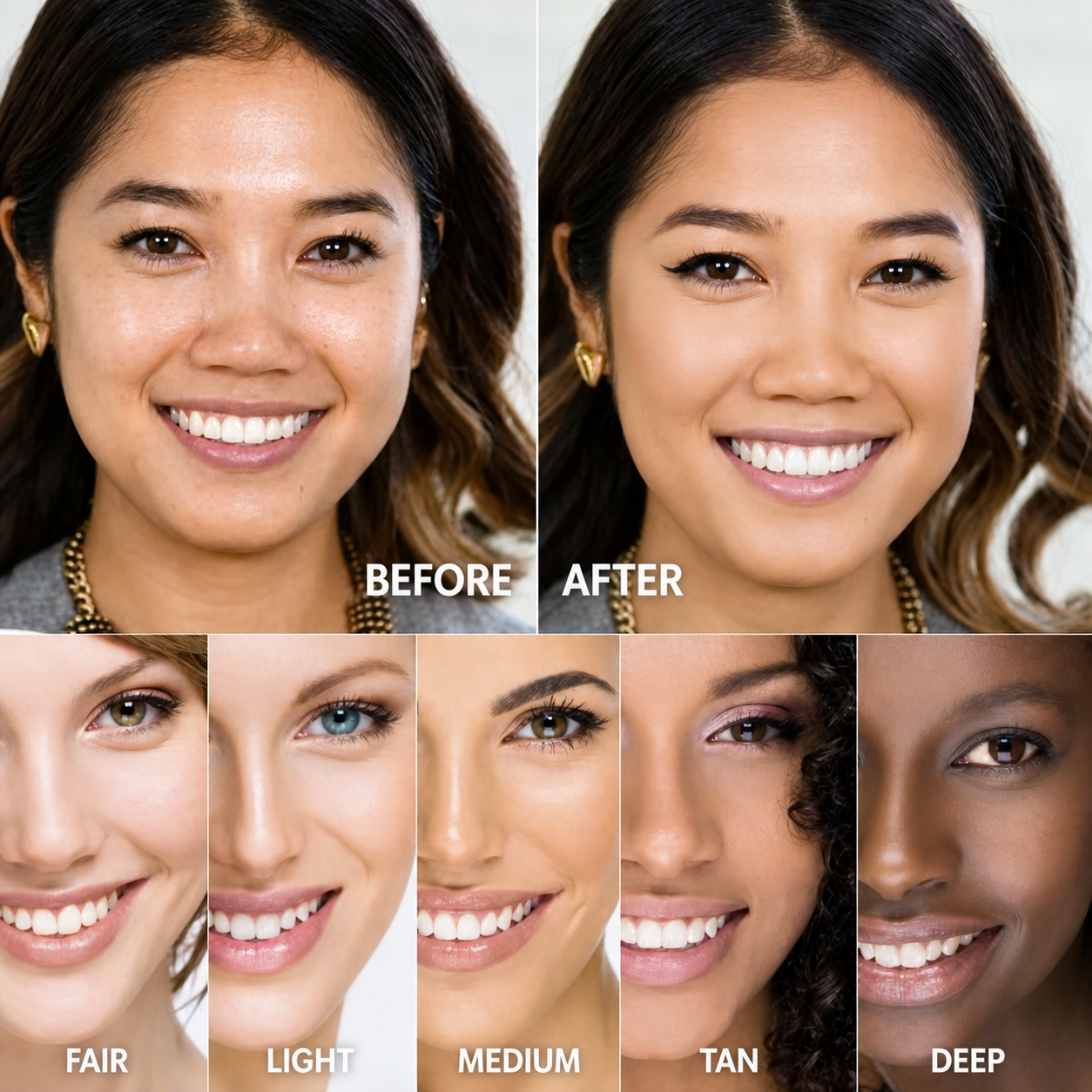 Self-Adjusting Skin Tone Base - Lightweight Finish with Sun Protection