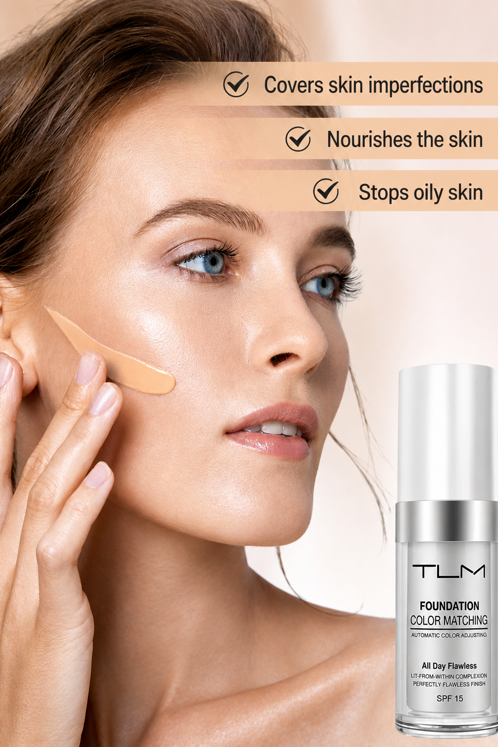 Self-Adjusting Skin Tone Base - Lightweight Finish with Sun Protection
