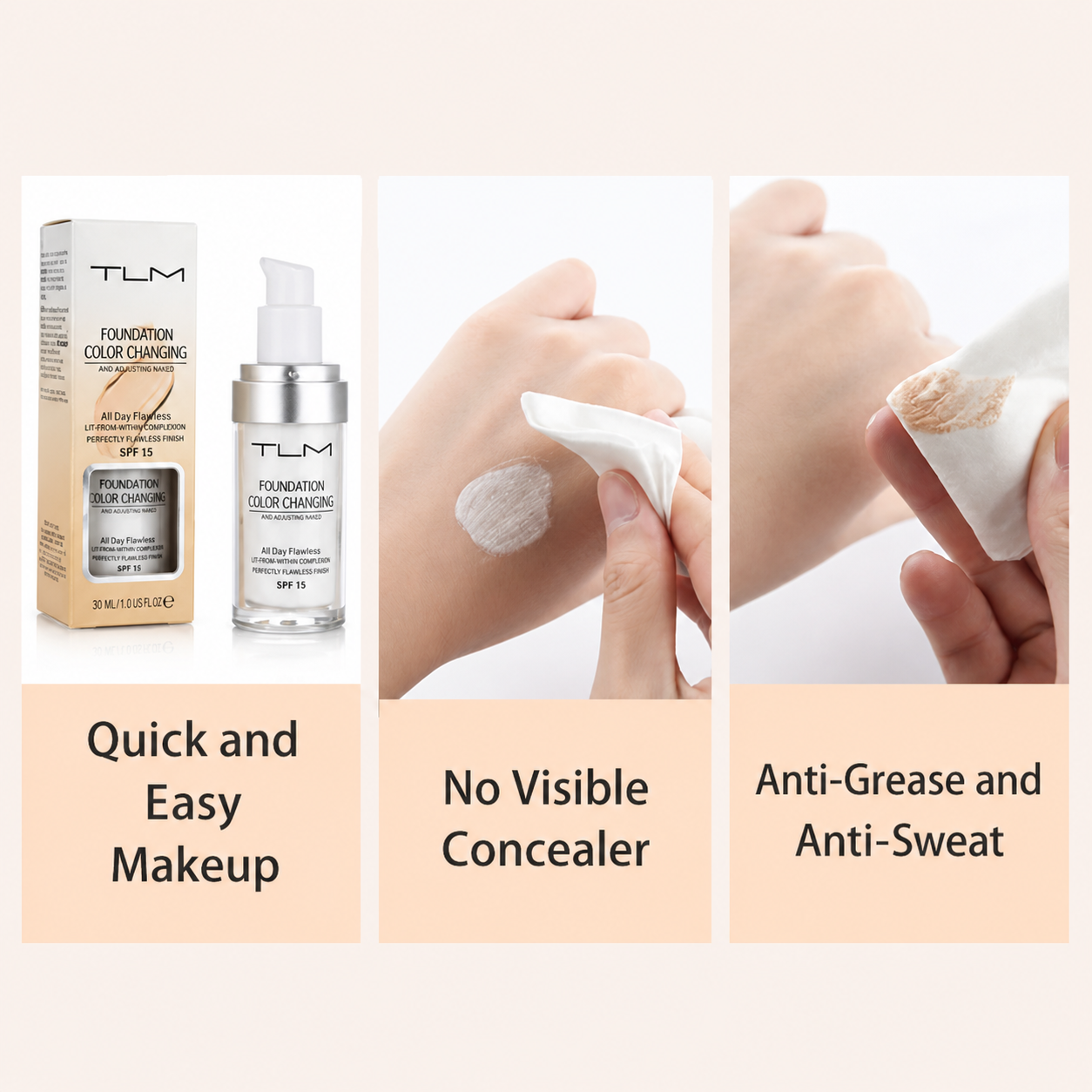 Self-Adjusting Skin Tone Base - Lightweight Finish with Sun Protection