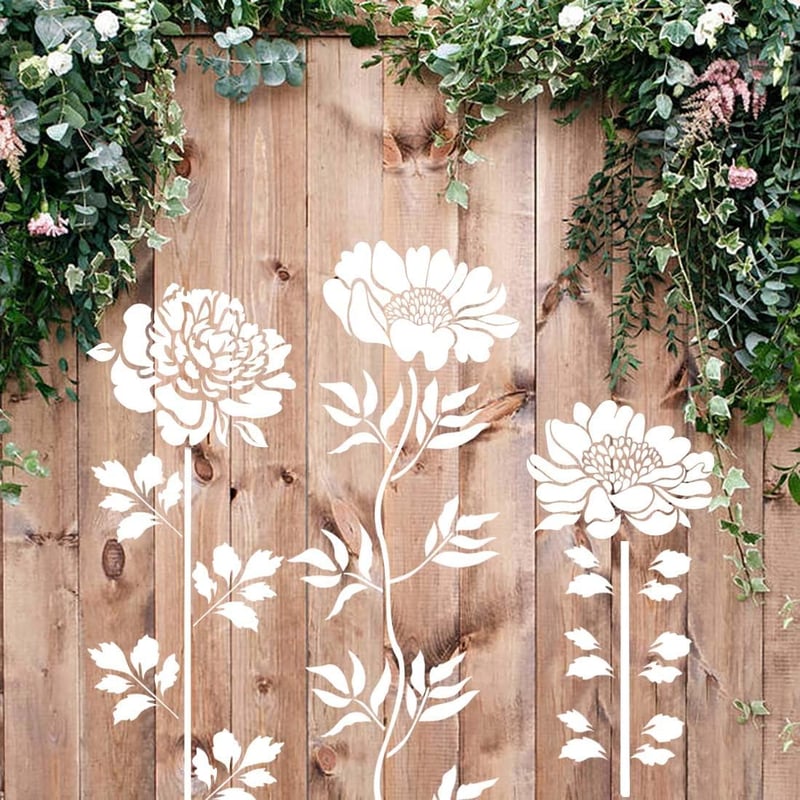 Floral Design Mastery – 10-Piece Stencil Collection for DIY