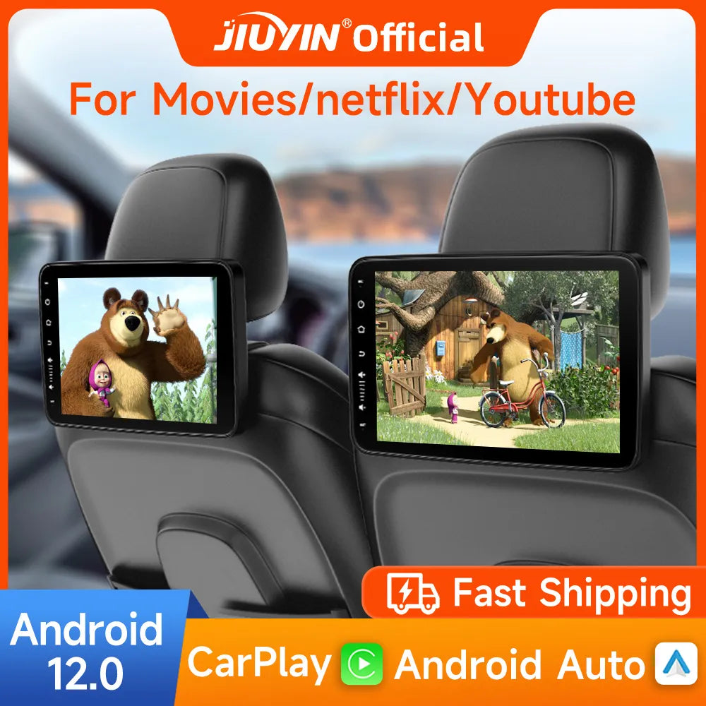 Smart Car Headrest Display: Ultimate Rear Seat Entertainment