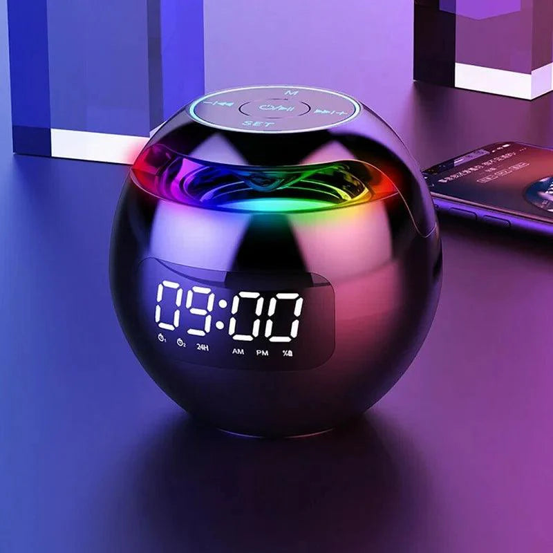Smart Alarm Clock Speaker with LED Light & Long Battery Life