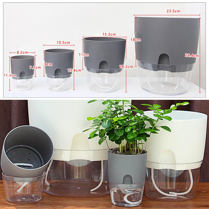 Self-Watering Flower Pot with Clean Irrigation System