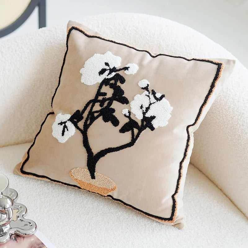 Chic Decorative Pillow Cover with Bohemian Flair