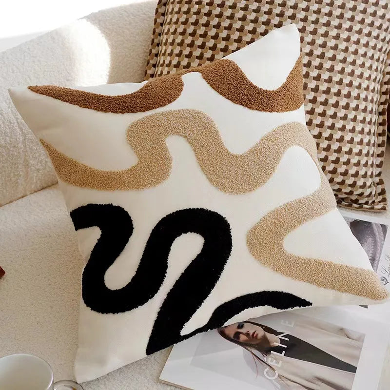 Chic Decorative Pillow Cover with Bohemian Flair