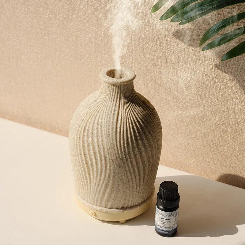 SereniMist Ultra Aroma Diffuser and Humidifier in Elegant Vase Shape