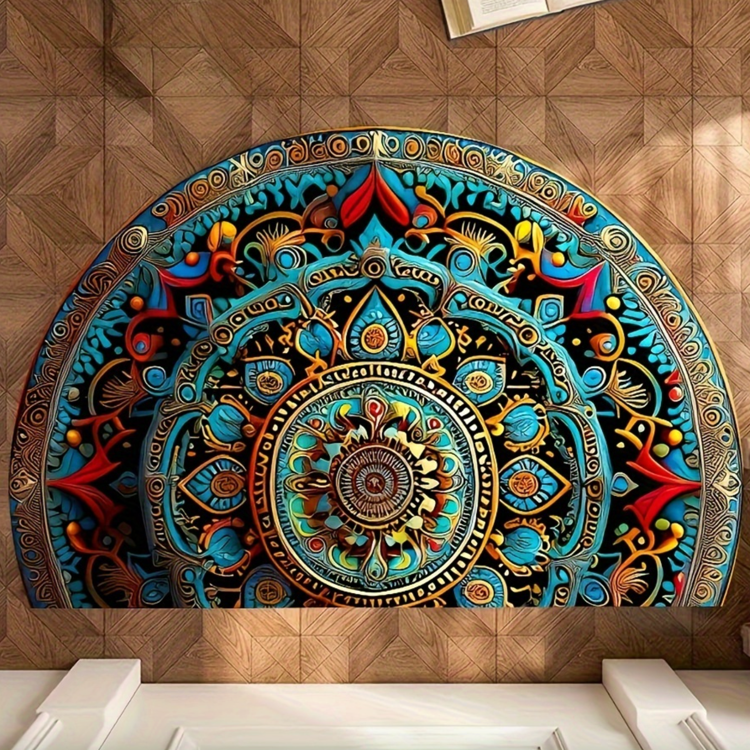 Stylish Semi-Circular Entry Mat with Non-Slip Grip