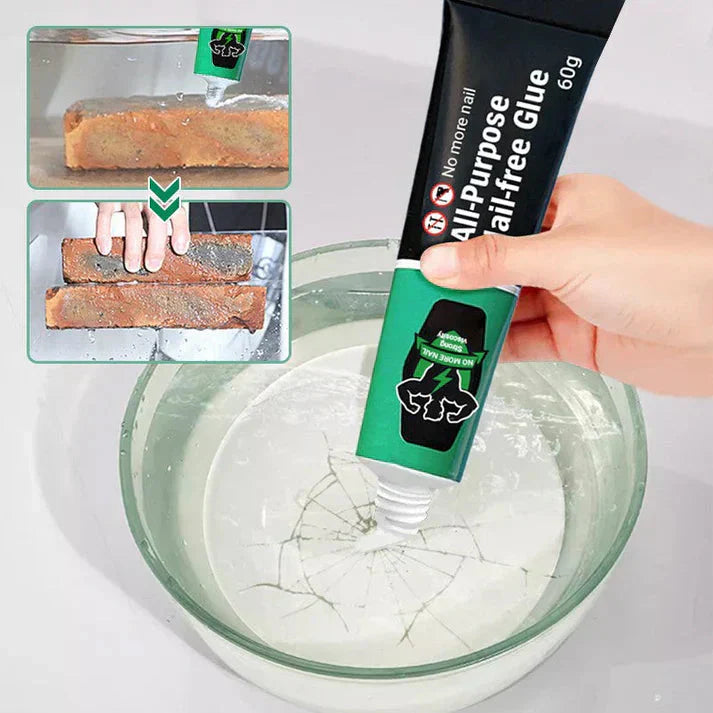 Drill-Free Mounting Adhesive | Waterproof | For Hooks Shelves Tiles
