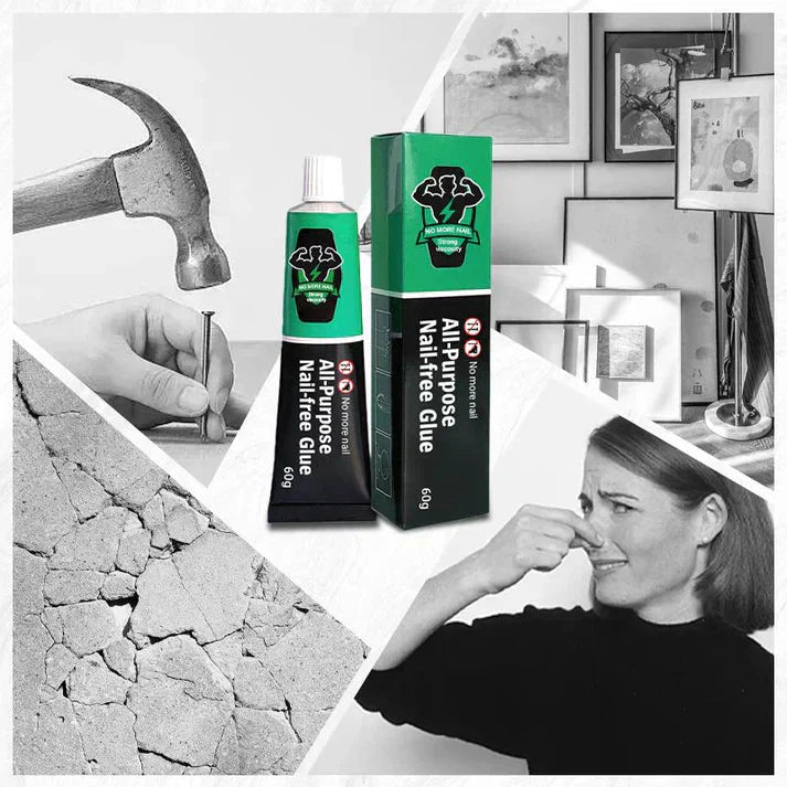 Drill-Free Mounting Adhesive | Waterproof | For Hooks Shelves Tiles
