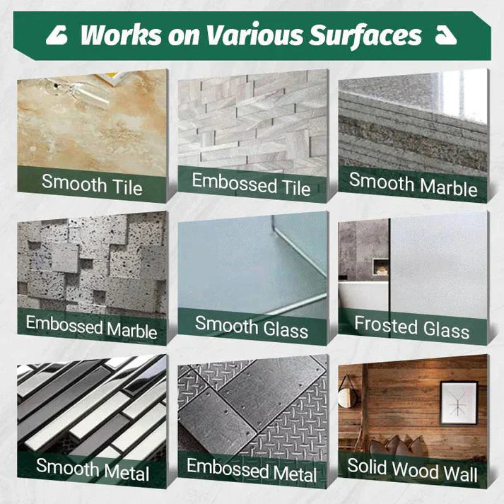 Drill-Free Mounting Adhesive | Waterproof | For Hooks Shelves Tiles