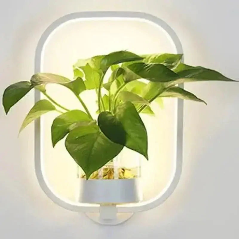 Wall Lamp Featuring Integrated Botanical Design Element