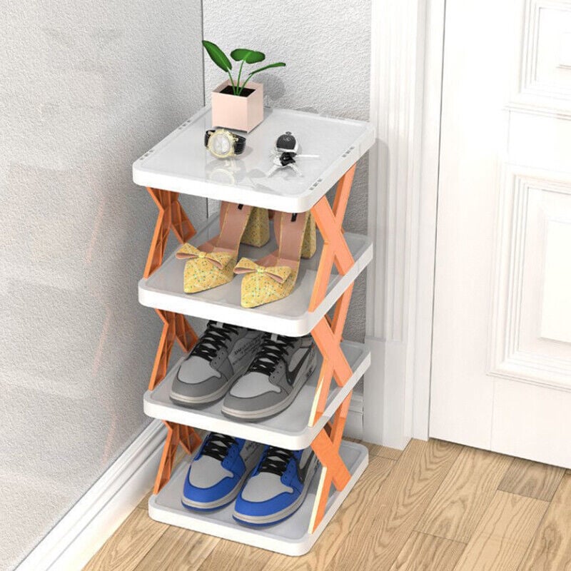 Compact Vertical Shoe Organizer for Efficient Storage