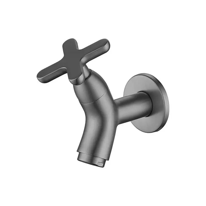 Solid Brass Space-Saving Wall-Mounted Cold Water Faucet