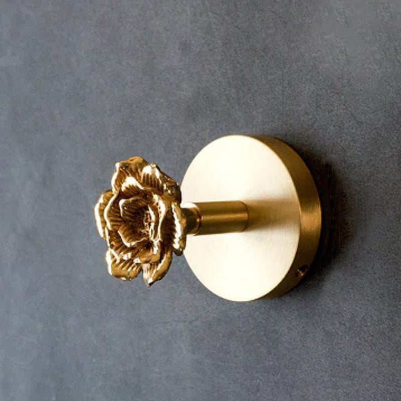 Elegant Animal Head Wall Hook in Polished Copper Finish