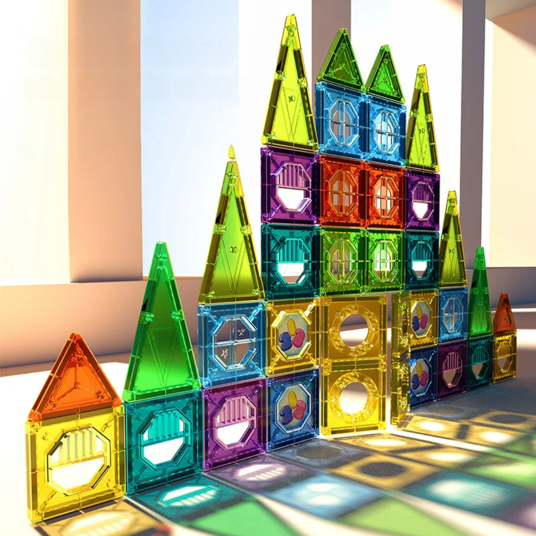 Glowing Creators Magnetic Construction Kit – 69 Pieces