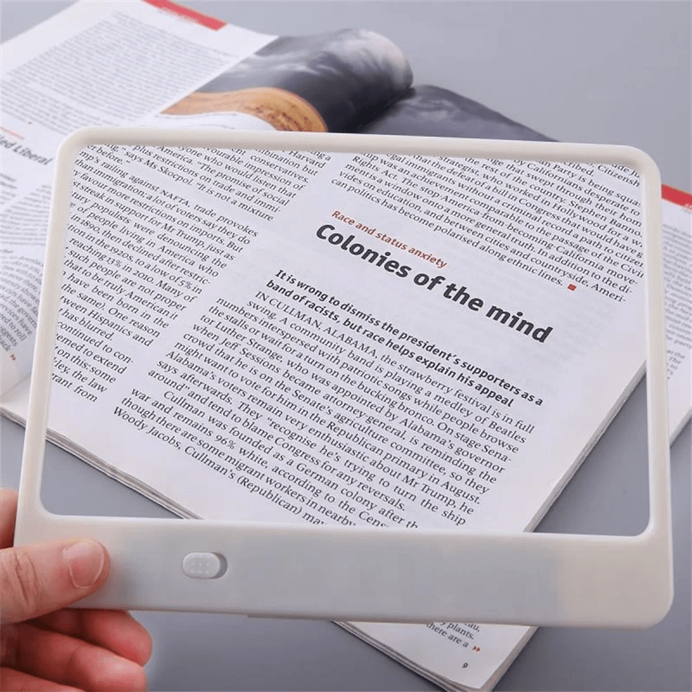LED Magnifying Glass with 3x Magnification for Easy Reading