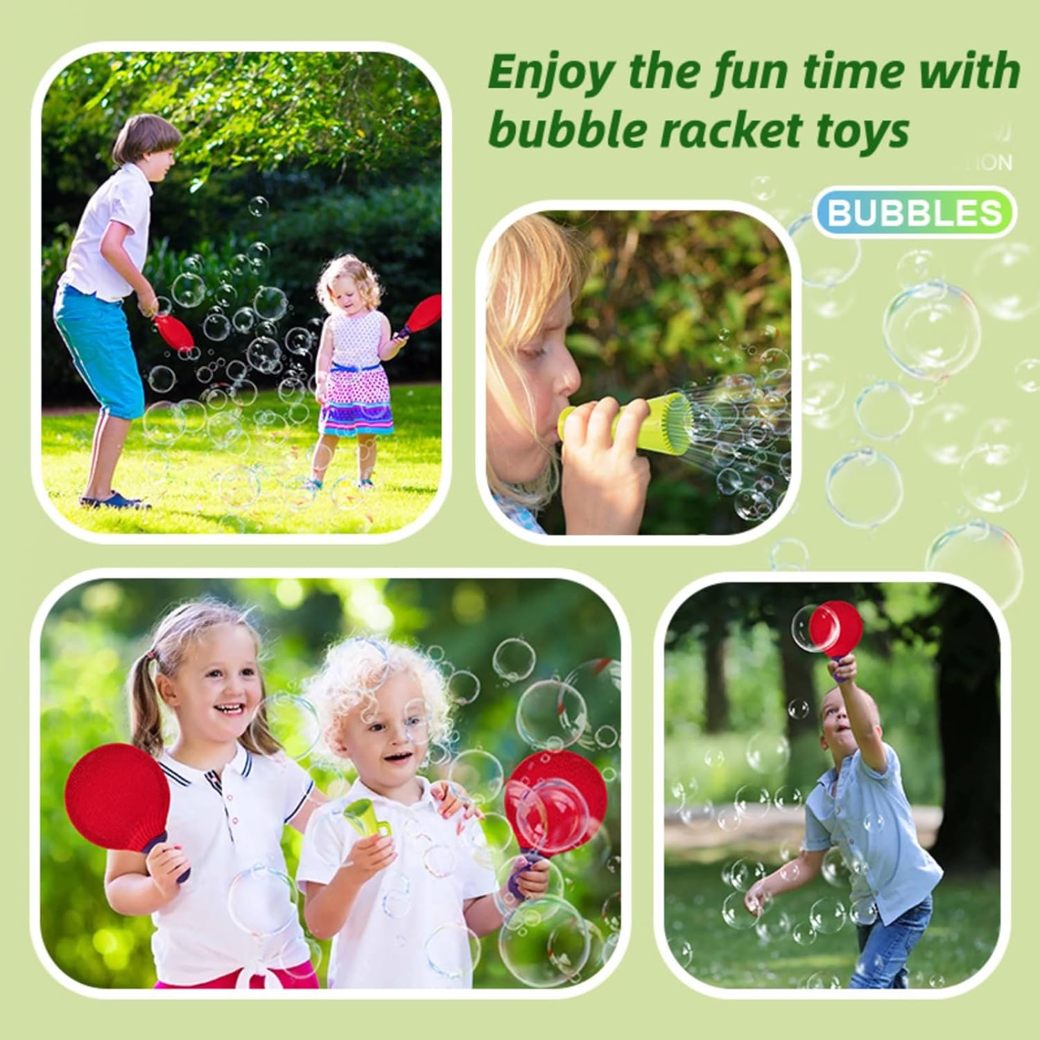 Creative Table Tennis Paddle Set for Bubbles